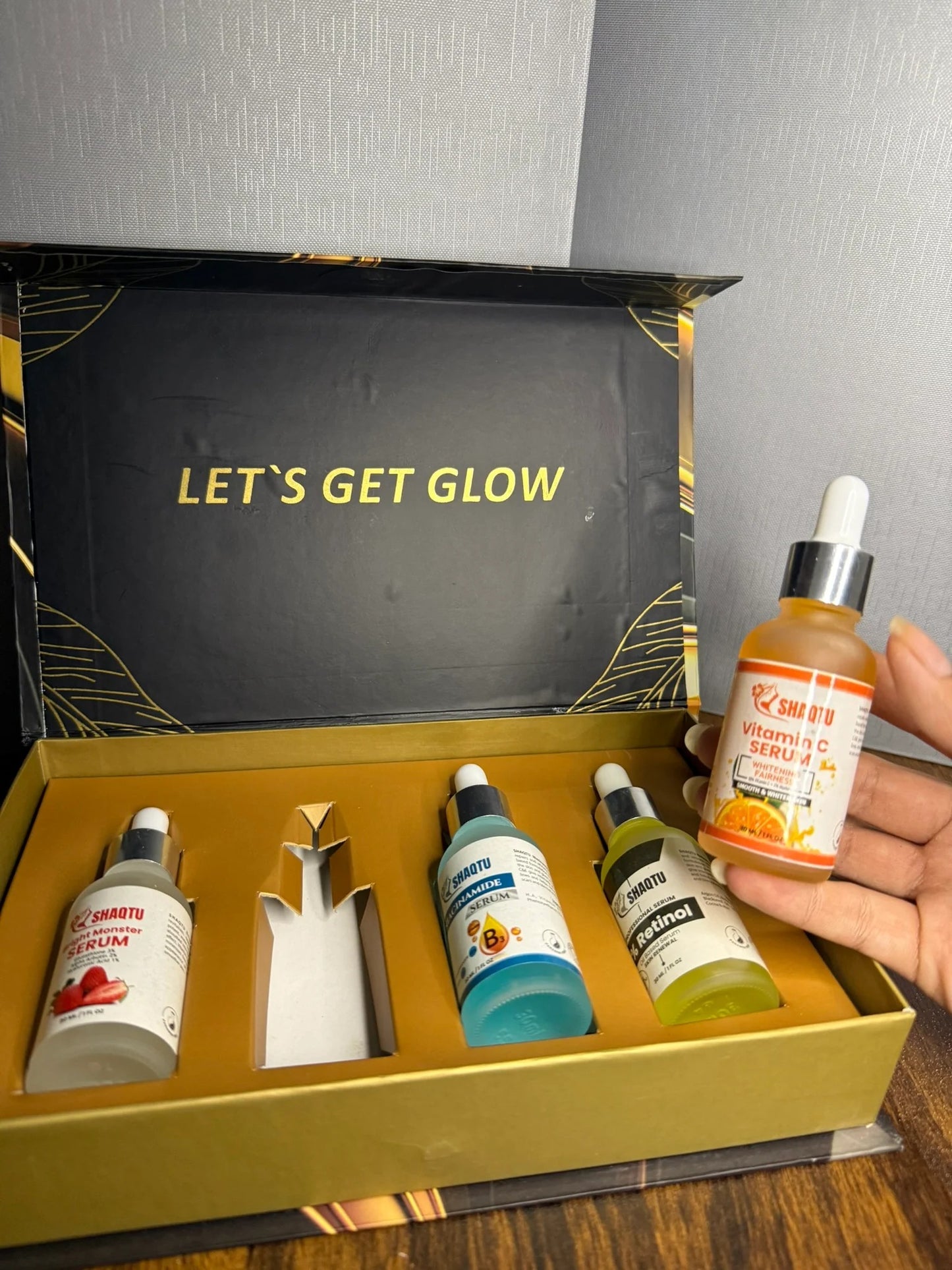 Complete Skin Transformation Kit 4 Professional Serums for Brightening, Anti-Aging & Hydration
