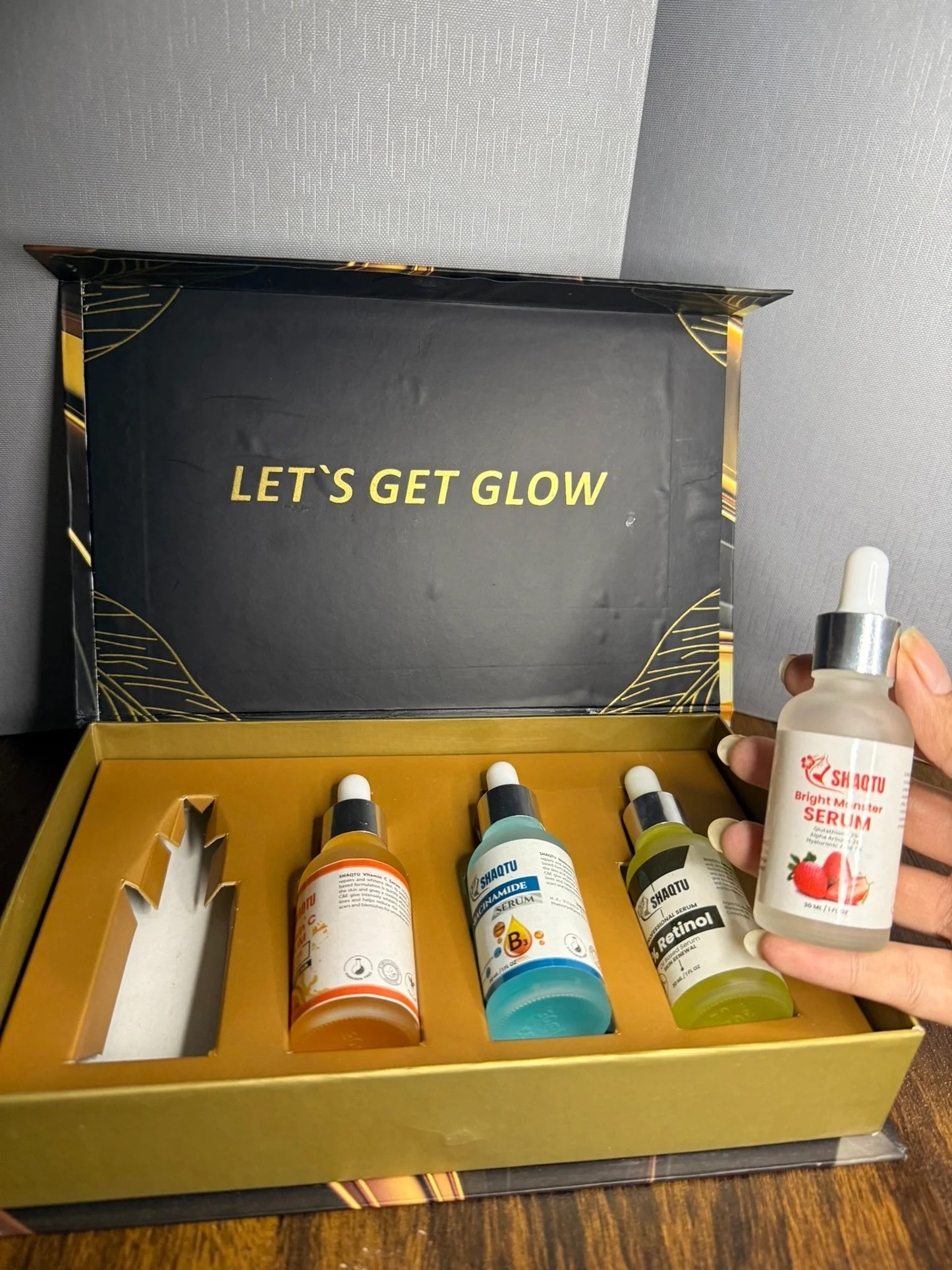 Complete Skin Transformation Kit 4 Professional Serums for Brightening, Anti-Aging & Hydration